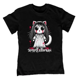 Samara Meowgan gyerek póló (Fekete)