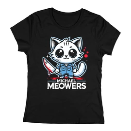 Michael Meowers női póló (Fekete)