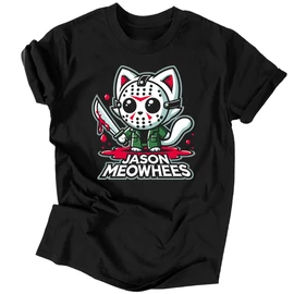 Jason Meowhees férfi póló Fekete)