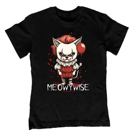 Meowywise gyerek póló (Fekete)
