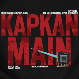 Kapkan Main férfi póló (Fekete)
