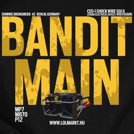 Bandit Main férfi póló (Fekete)
