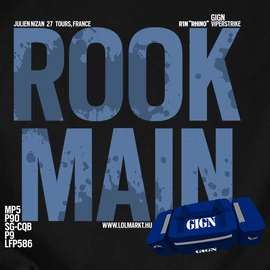 Rook Main férfi póló (Fekete)