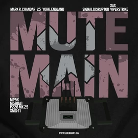 Mute Main férfi póló (Fekete)