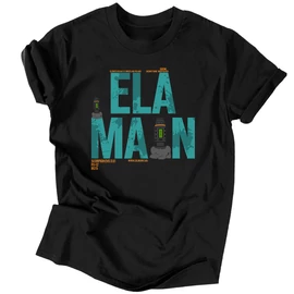 Ela Main férfi póló (Fekete)