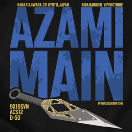 Azami Main férfi póló (Fekete)