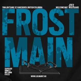 Frost Main kapucnis pulóver (Fekete)