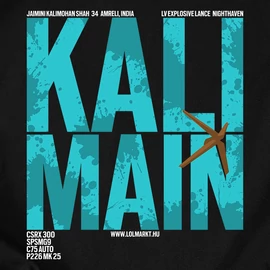 Kali Main férfi póló (Fekete)