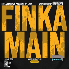 Finka Main férfi póló (Fekete)