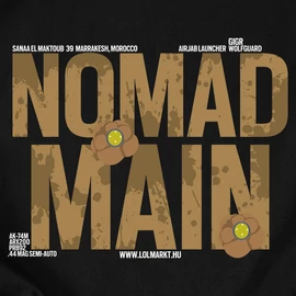 Nomad Main férfi póló (Fekete)