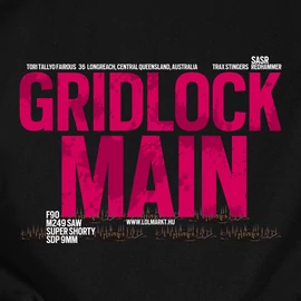 Gridlock Main férfi póló (Fekete)