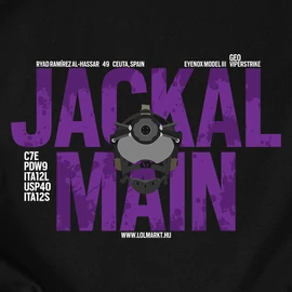 Jackal Main férfi póló (Fekete)