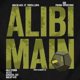 Alibi Main férfi póló (Fekete)