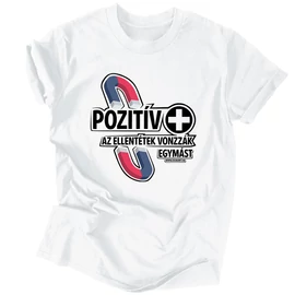 Pozitív férfi póló (Fehér)