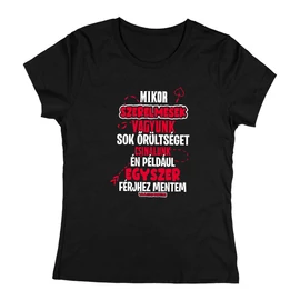 Mikor szerelmesek vagyunk női póló (Fekete)