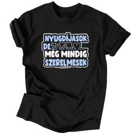 Nyugdíjasok, de még mindig szerelmesek férfi póló (Fekete)