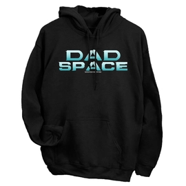 Dad Space kapucnis pulcsi (Fekete)