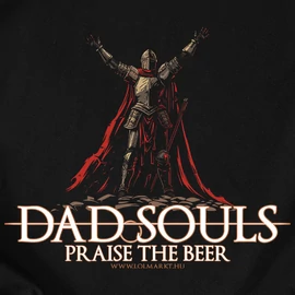 Dad Souls férfi póló (Fekete)