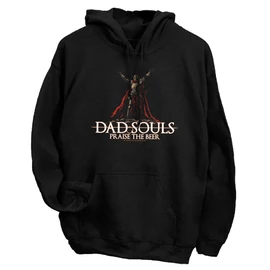 Dad Souls kapucnis pulóver (Fekete)