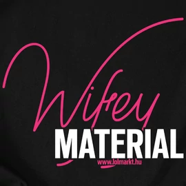 Wifey and Hubby Material póló szett (Fekete)