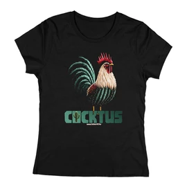 Cocktus női póló (Fekete)