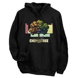 Chemistree kapucnis pulóver (Fekete)