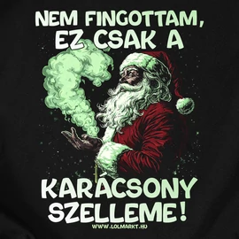 A karácsony szelleme férfi póló (Fekete)