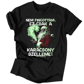A karácsony szelleme férfi póló (Fekete)