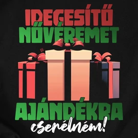 Idegesítő családtagjaim férfi póló (B_Fekete)