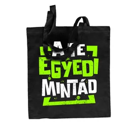 Egyedivászon táska (Fekete)