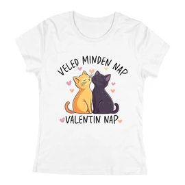 Veled minden nap női póló (Fehér)