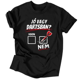 Jó vagy dartsban? póló (Fekete)