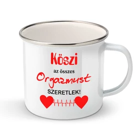Köszi az összes...  fém bögre (Fehér)