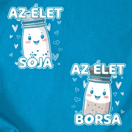 Az élet sója és borsa páros póló szet (Turkiz)