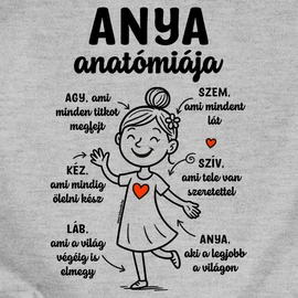 Anya anatómiája női póló (Szürke)