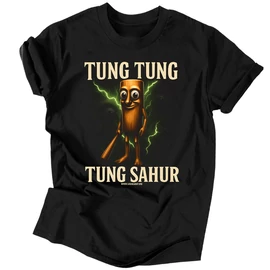 Tung Tung Tung Sahur póló (Fekete)