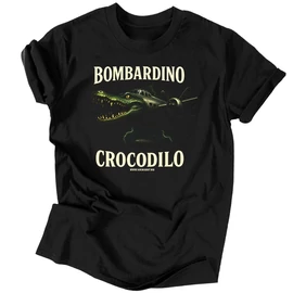 Bombardino Crocodilo póló (Fekete)