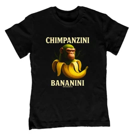 Chimpanzini Bananini gyerek póló (Fekete)