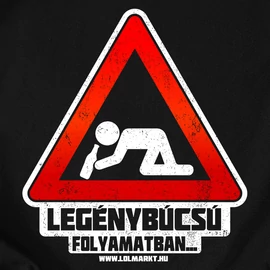 Legénybúcsú folyamatban... legénybúcsú póló szett (Fekete-Fehér)