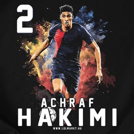 Achraf Hakimi  férfi póló (Fekete)