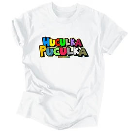 Huculka puculka  férfi póló (Fehér)