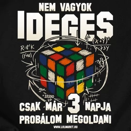 Nem vagyok ideges  póló (Fekete)