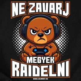 Megyek radielni póló (Fekete)