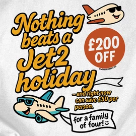 Jet 2 holiday póló (Fehér)