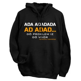 Dakota mondás kapucnis pulóver (Fekete)