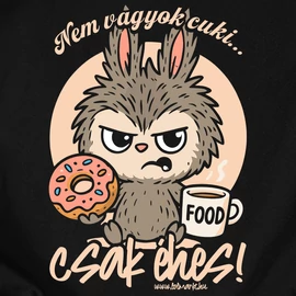 Nem vagyok cuki... póló (Fekete)