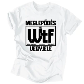 Meglepődés vegyjele póló (Fehér)