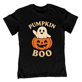 Pumpkin boo  gyerek póló (Fekete)