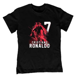 Cristiano Ronaldo gyerek póló (Fekete)
