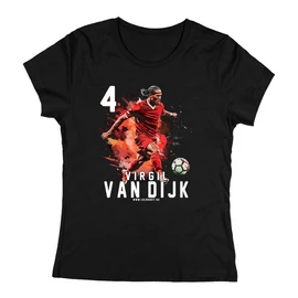 Virgil van Dijk női póló (Fekete)